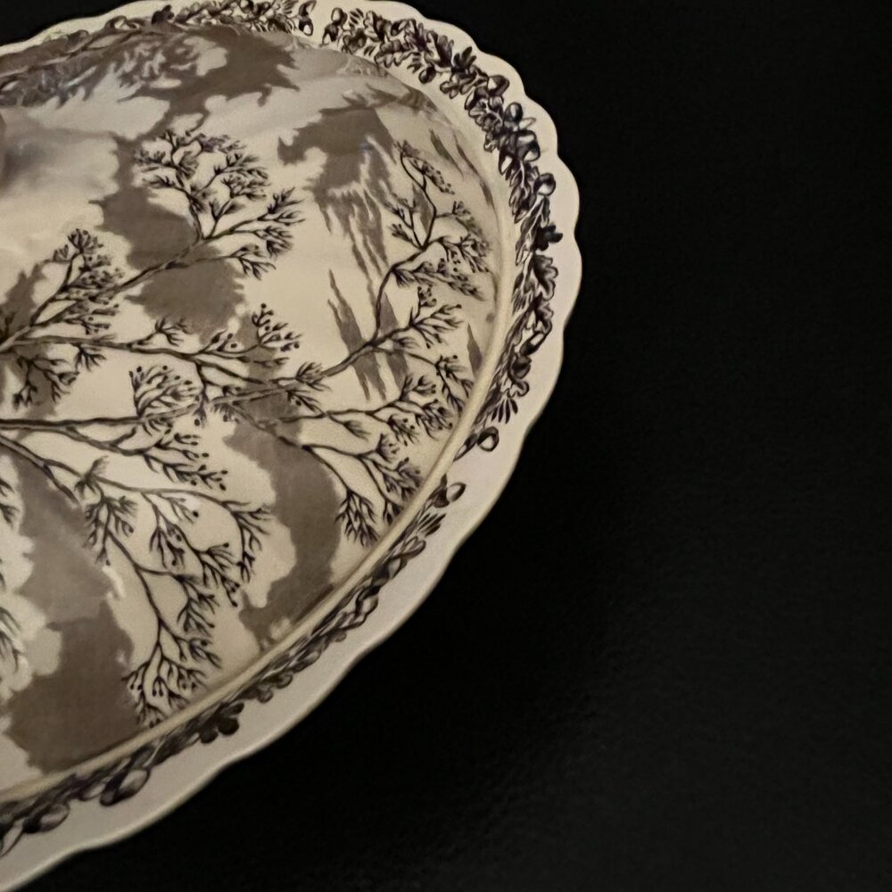 Transfer ware Brown Ironstone Casserole Bowl - Picture 6 of 12